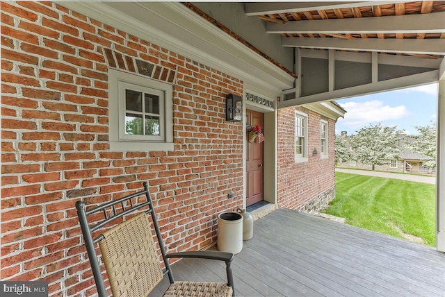 103 Orchard Hill Ln, Elverson, PA 19520 - wooden porch with a lawn