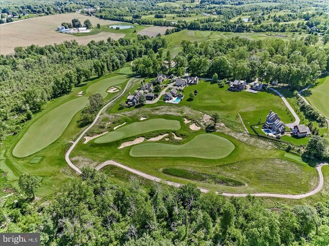 103 Orchard Hill Ln, Elverson, PA 19520 - aerial view of property's location featuring a golf club and a tree filled landscape