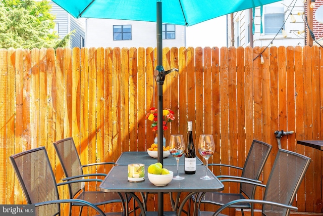 1238 N Mascher St, Philadelphia, PA 19122 - view of patio featuring outdoor dining space