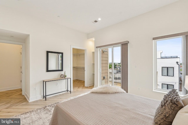 1214 Queen St NE Unit 2, Washington, DC 20002 - bedroom featuring baseboards, a walk in closet, and recessed lighting