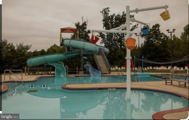 1675 Highland Ter, Saint Leonard, MD 20685 - community pool featuring a water slide