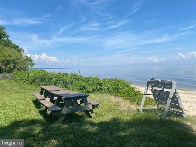 1675 Highland Ter, Saint Leonard, MD 20685 - view of property's community with a water view and a lawn
