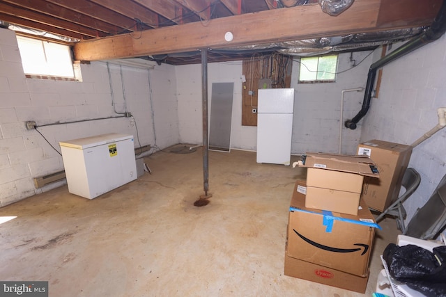 1675 Highland Ter, Saint Leonard, MD 20685 - below grade area featuring freestanding refrigerator and refrigerator