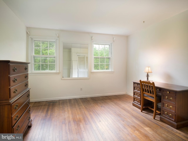 5 Salem Way, Malvern, PA 19355 - home office with plenty of natural light, hardwood / wood-style floors, and baseboards