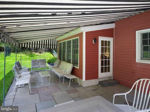 5 Salem Way, Malvern, PA 19355 - view of patio with outdoor lounge area and entry steps