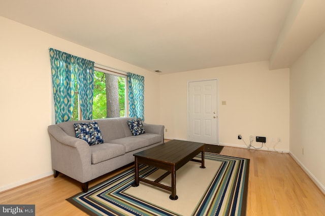 5151 19th Rd N, Arlington, VA 22207 - living area featuring light wood finished floors and baseboards