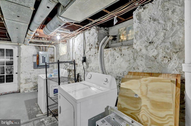 314 Summit Ave, Reading, PA 19611 - laundry room featuring washer / clothes dryer and electric panel