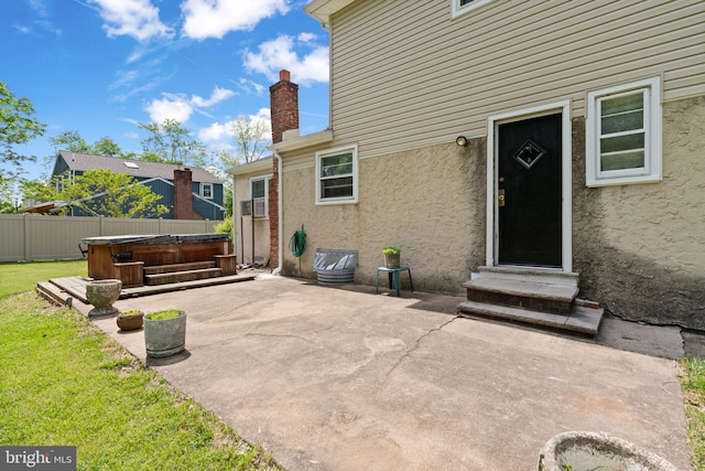 2958 Hannah Ave, Norristown, PA 19401 - view of patio with a hot tub and entry steps