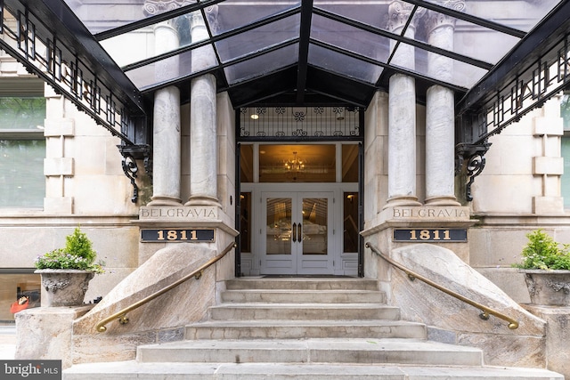 1811 Chestnut St Unit 104, Philadelphia, PA 19103 - entrance to property with french doors