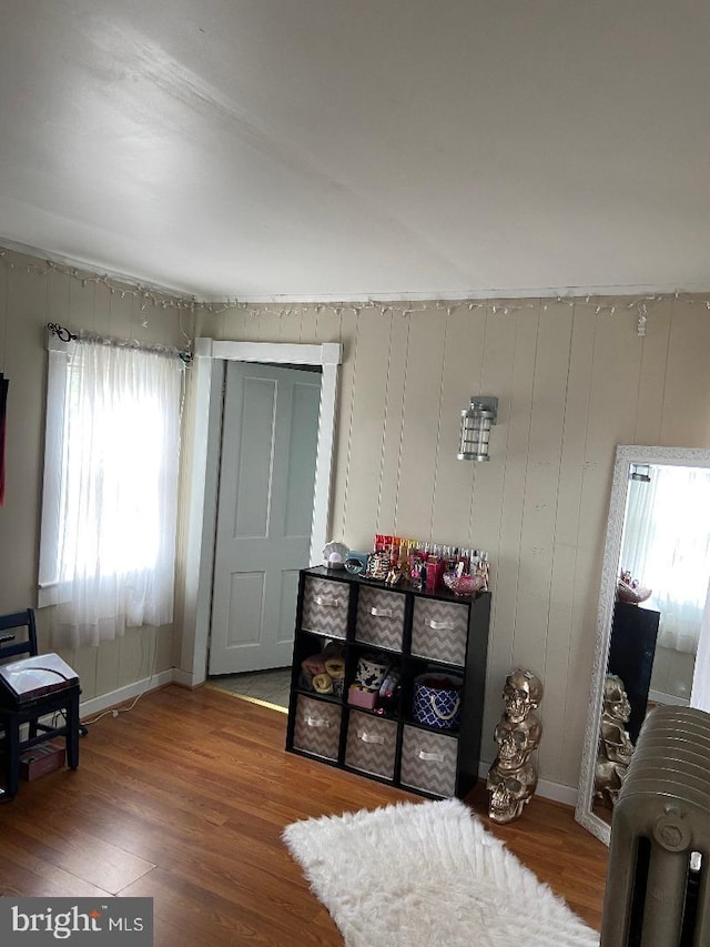 10 Whyte St, Union Bridge, MD 21791 - bedroom featuring wood finished floors, baseboards, and radiator heating unit