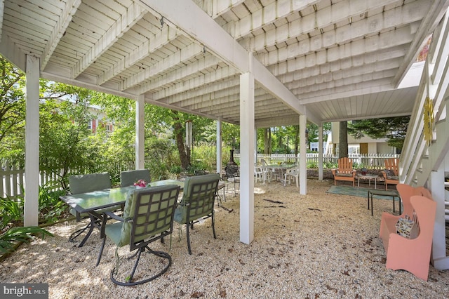 635 Sandy Point Rd, Bethany Beach, DE 19930 - view of patio with outdoor dining space