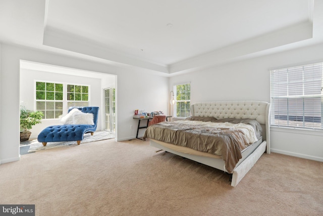 5809 Savannah Dr, Brandywine, MD 20613 - bedroom featuring a raised ceiling, carpet flooring, baseboards, and crown molding