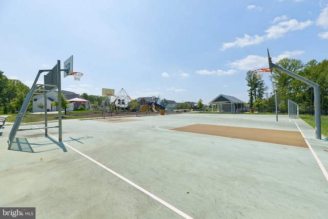 5809 Savannah Dr, Brandywine, MD 20613 - view of sport court with community basketball court and a gazebo