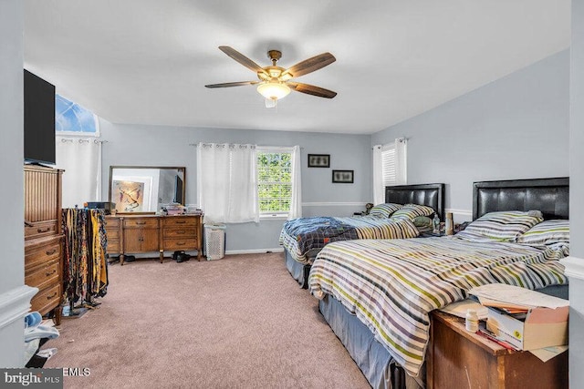 1177 Aster Dr, Toms River, NJ 08753 - carpeted bedroom with baseboards and a ceiling fan