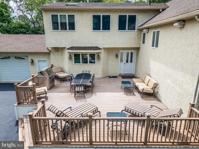 23 Street Rd, Newtown Square, PA 19073 - view of patio with an outdoor hangout area, a deck, and a grill