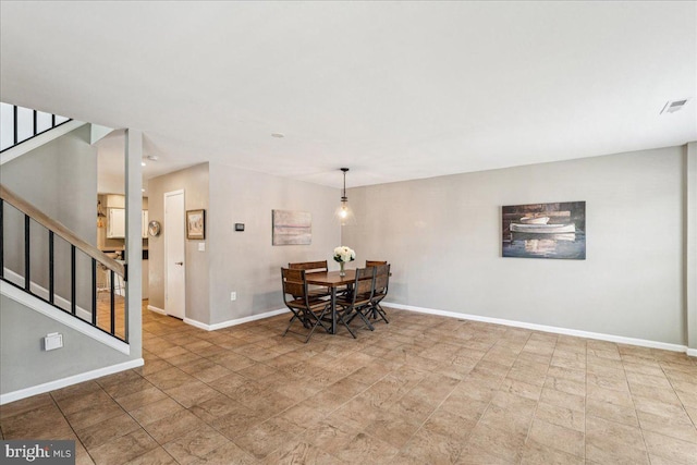 963 Breakwater Dr, Annapolis, MD 21403 - dining room with stairway and baseboards