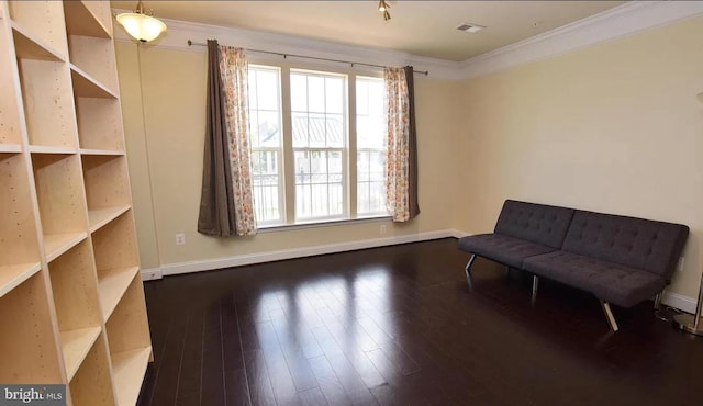 7524 Morris St Unit 5, Fulton, MD 20759 - sitting room featuring crown molding, wood finished floors, and baseboards