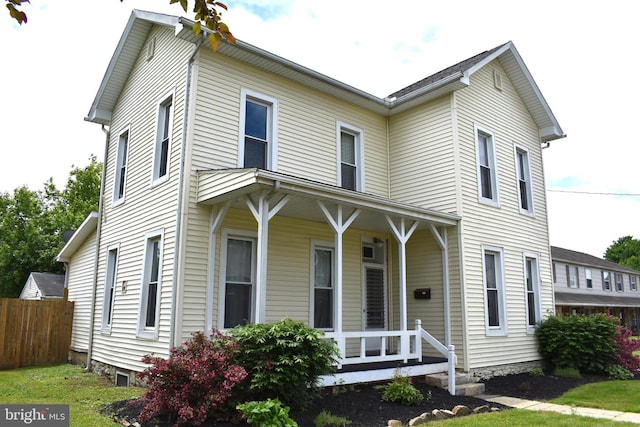 726 E Main St, Lock Haven, PA 17745 - view of front of home with a porch