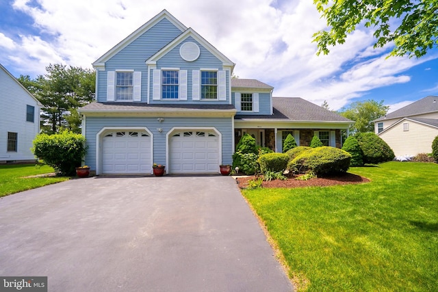 11 Adams Ct, Plainsboro, NJ 08536 - view of front of home featuring a garage, a front yard, and driveway