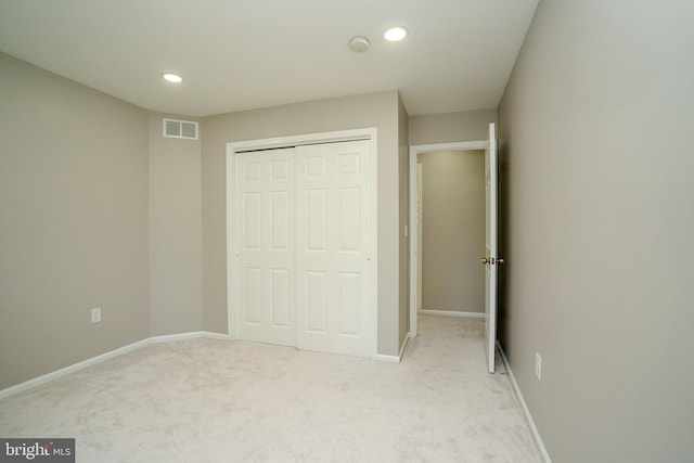 11 Adams Ct, Plainsboro, NJ 08536 - unfurnished bedroom featuring light colored carpet, a closet, recessed lighting, and baseboards