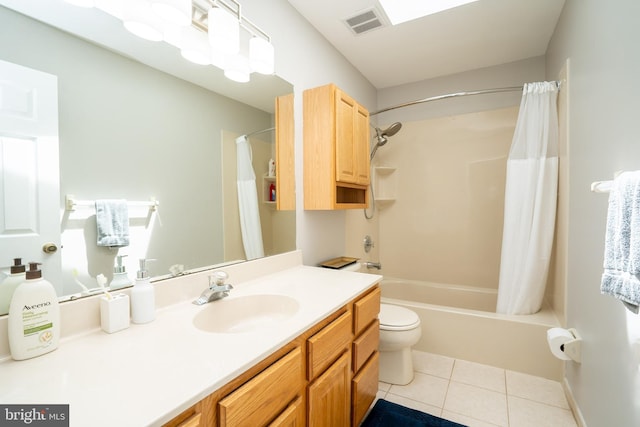 11 Adams Ct, Plainsboro, NJ 08536 - full bath featuring vanity, shower / bathtub combination with curtain, toilet, and tile patterned flooring