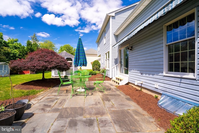 11 Adams Ct, Plainsboro, NJ 08536 - view of patio / terrace featuring outdoor dining area and entry steps