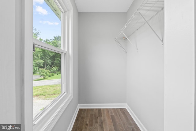 7102 Walnut Ave, Baltimore, MD 21208 - spacious closet featuring dark wood-style floors