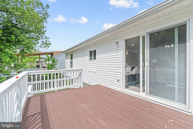 7102 Walnut Ave, Baltimore, MD 21208 - view of deck