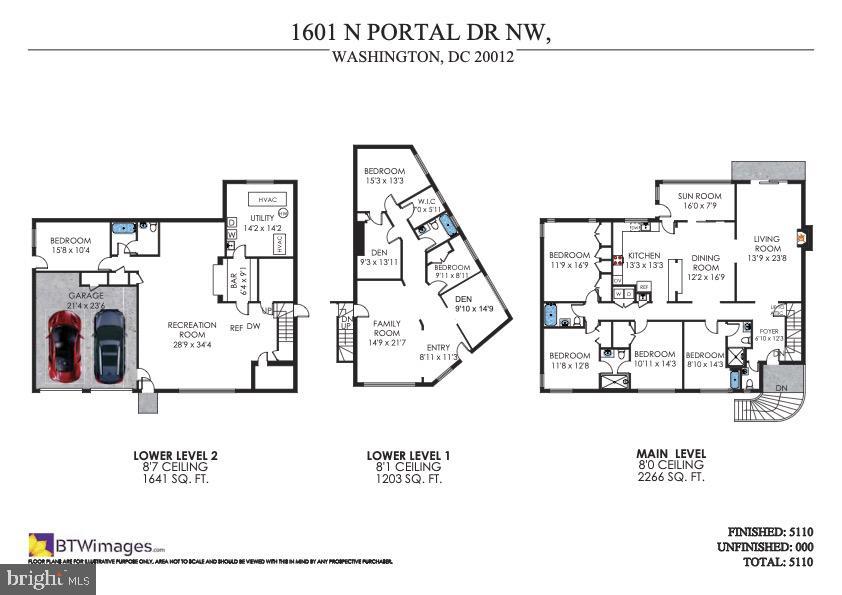 1601 N Portal Dr NW, Washington, DC 20012 - room layout