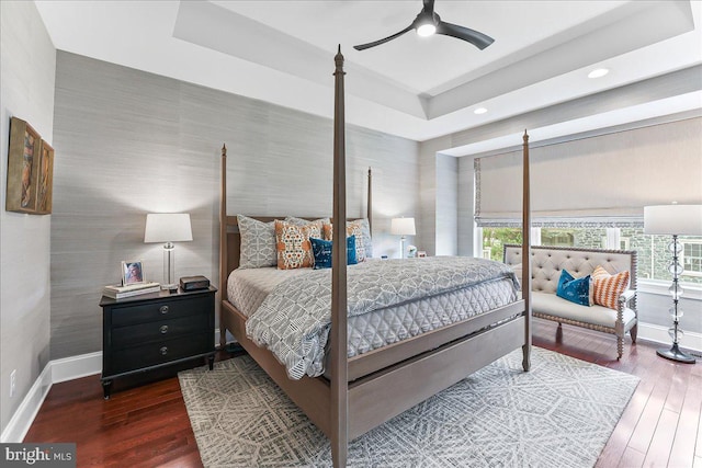 1009 James Walter Way, Kennett Square, PA 19348 - bedroom featuring baseboards, multiple windows, wood finished floors, recessed lighting, and ceiling fan