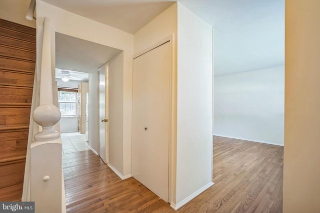 8361 Luce Ct, Springfield, VA 22153 - corridor with wood finished floors