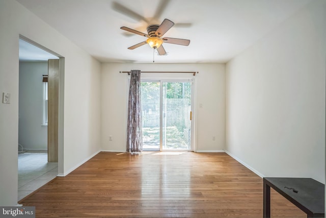 8361 Luce Ct, Springfield, VA 22153 - empty room featuring hardwood / wood-style floors and a ceiling fan