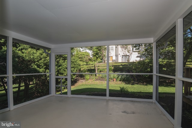 9 Paddington Ct, Hockessin, DE 19707 - unfurnished sunroom with finished concrete flooring