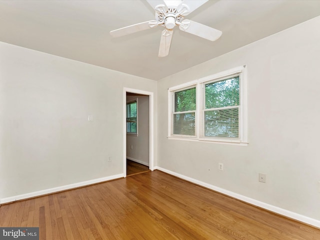 7324 E Springbrook Ct, Middletown, MD 21769 - empty room with baseboards, wood finished floors, and ceiling fan