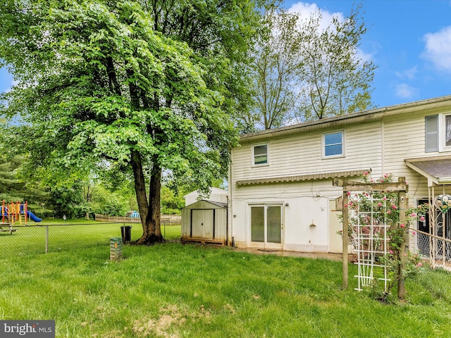 7324 E Springbrook Ct, Middletown, MD 21769 - rear view of property featuring a playground