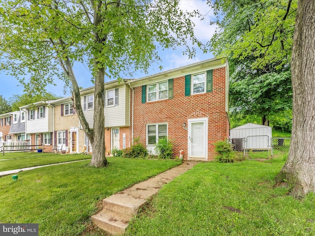 7324 E Springbrook Ct, Middletown, MD 21769 - view of property featuring brick siding and central AC unit
