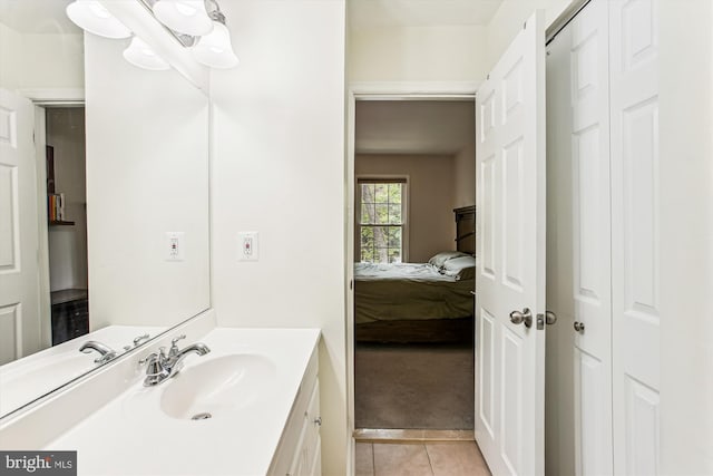 11910 Saint Johnsbury Ct, Reston, VA 20191 - bathroom with tile patterned flooring, vanity, and ensuite bathroom