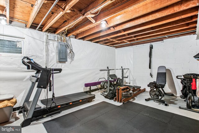 11910 Saint Johnsbury Ct, Reston, VA 20191 - workout room with electric panel
