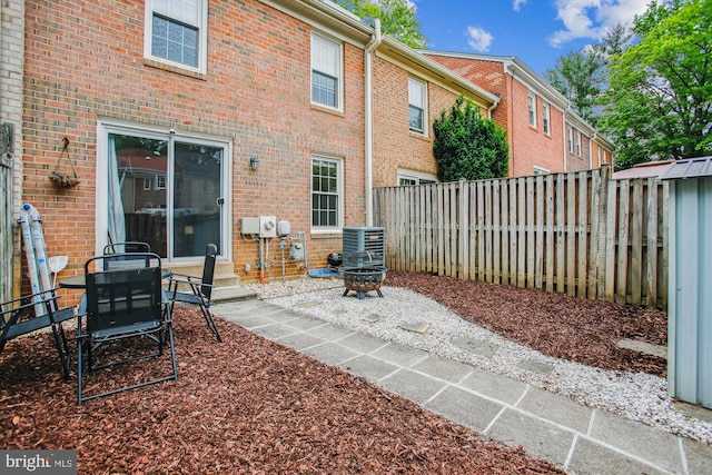 11910 Saint Johnsbury Ct, Reston, VA 20191 - view of patio with central AC unit and entry steps