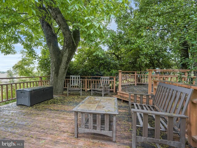1316 Swan Harbour Rd, Fort Washington, MD 20744 - view of wooden terrace