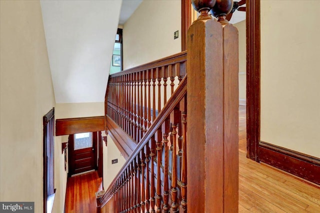 315 Nevin St, Lancaster, PA 17603 - stairway featuring wood finished floors and plenty of natural light