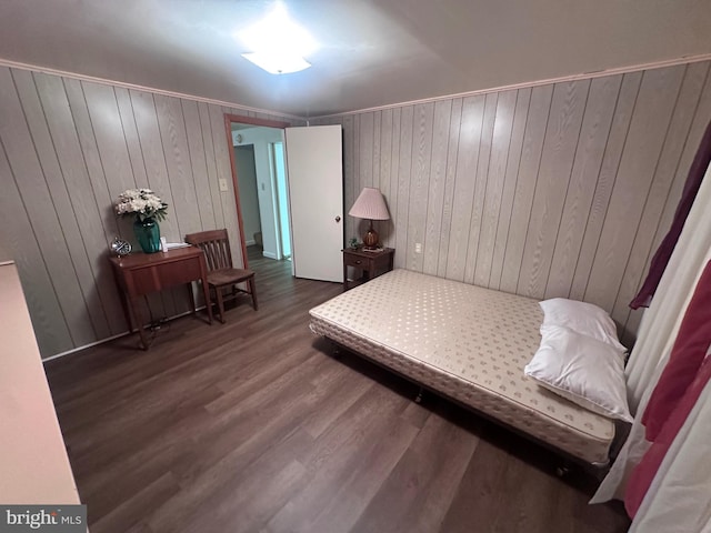 23 N Valley View Ln, Keyser, WV 26726 - bedroom featuring wooden walls and wood finished floors