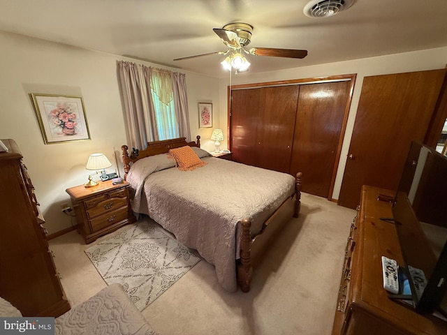23 N Valley View Ln, Keyser, WV 26726 - bedroom featuring light colored carpet and a ceiling fan