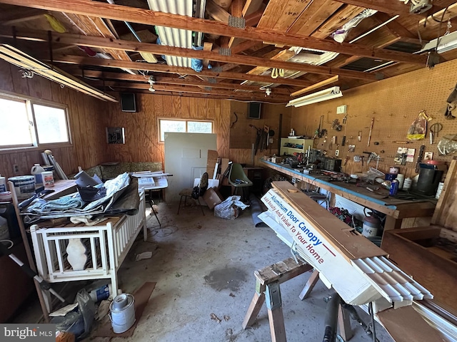 23 N Valley View Ln, Keyser, WV 26726 - garage featuring a workshop area