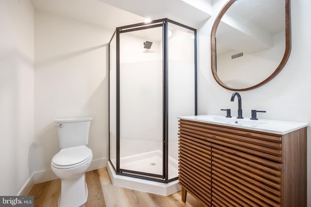 1674 Lafayette Way, Blue Bell, PA 19422 - full bathroom with wood finished floors, a shower stall, and vanity