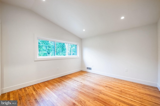 1674 Lafayette Way, Blue Bell, PA 19422 - empty room featuring vaulted ceiling, wood finished floors, and recessed lighting