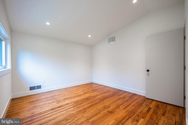 1674 Lafayette Way, Blue Bell, PA 19422 - empty room featuring vaulted ceiling, light wood-type flooring, and recessed lighting