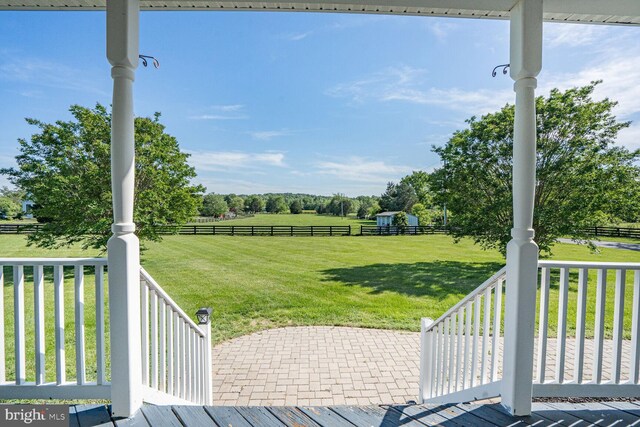 5040 Hummingbird Ln, Warrenton, VA 20187 - view of yard with a view of countryside