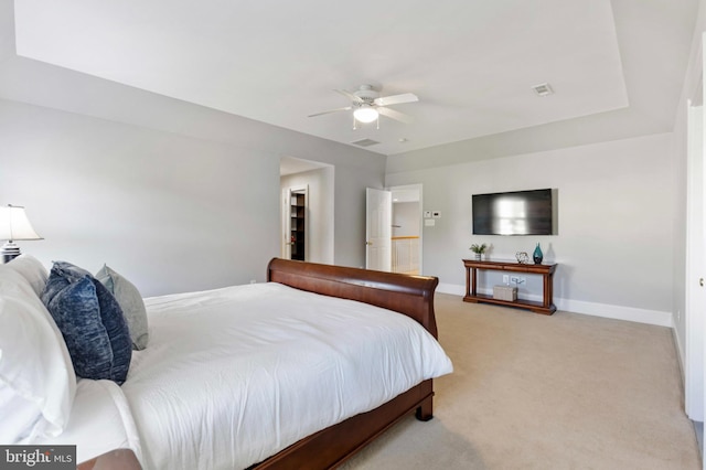 11 Woods Edge Rd, West Chester, PA 19382 - bedroom featuring light carpet, baseboards, and a ceiling fan