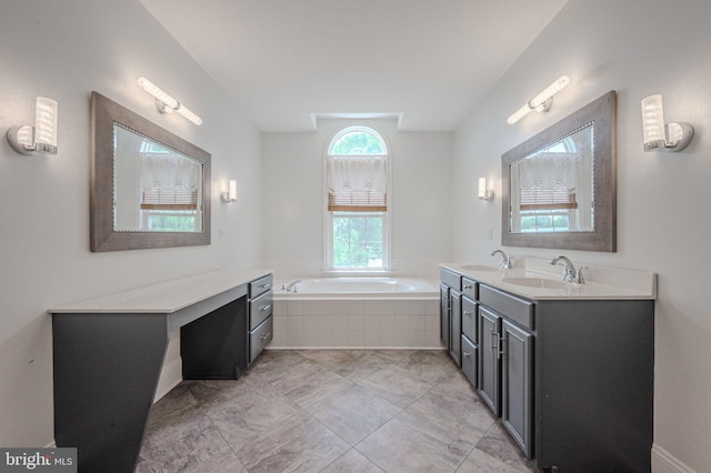 143 Bakerfield Dr, Middletown, DE 19709 - full bath featuring a bath and double vanity